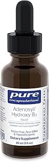 Pure Encapsulations Adenosyl/Hydroxy B12 Liquid 30 mL - Supports Energy Metabolism & Neurological Health* - for Brain Support* - Gluten Free - Vegan - 1 Fl Oz