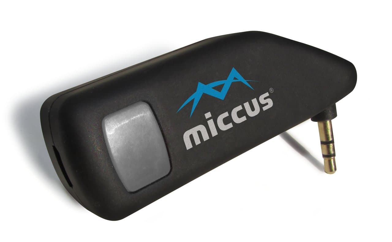 Miccus, Inc. Mini-Jack TX4: Bluetooth 4.0 Wireless Music Transmitter Featuring APT-X Low Latency Codec, Supports Two Connections At Once Matte Black