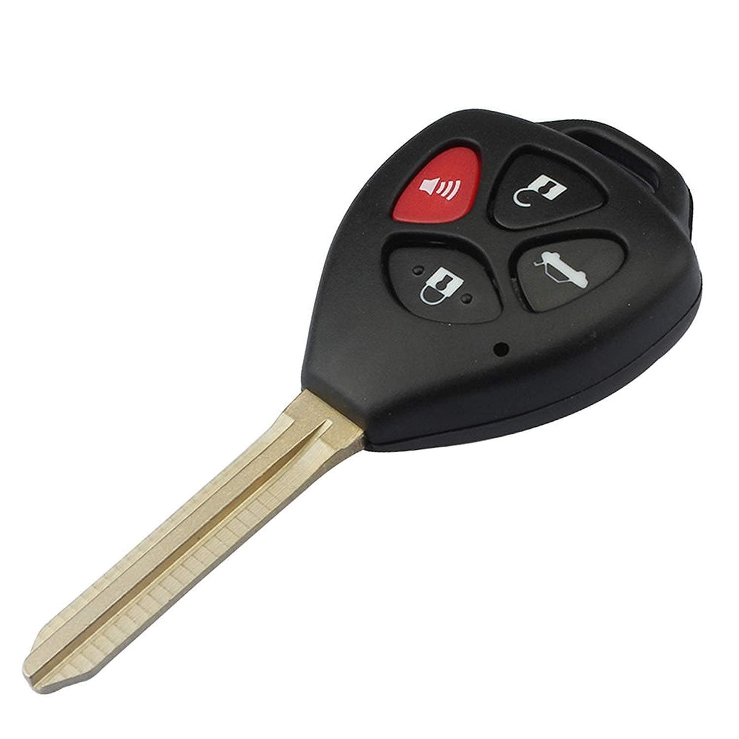 Rubik 4 Button Replacement Keyless Entry Remote Car Key Fob Case for Toyota 2008-2013 Avalon, 2007-2011 Camry, 2008-2013 Corolla, 2009-2014 Venza