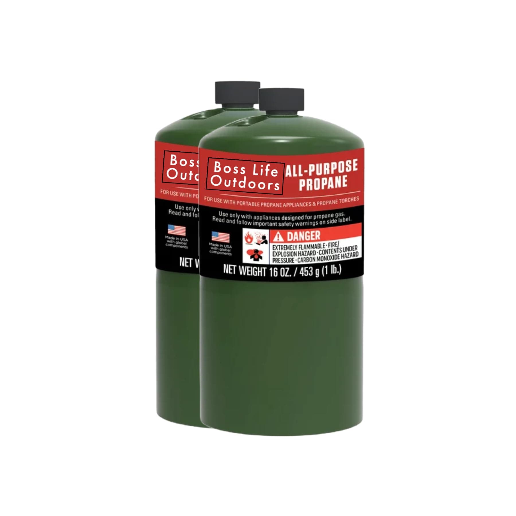 Boss Life Coleman Propane Cylinders - 16 Oz (2 Pack)
