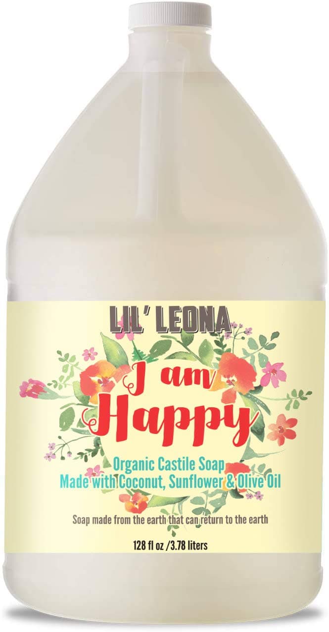 Castile Soap Liquid Unscented: 1 Gallon Liquid Soap Refill Made with Pure and Organic Ingredients. Soap Base for Hand soap Refill, Dish soap, Body wash and More