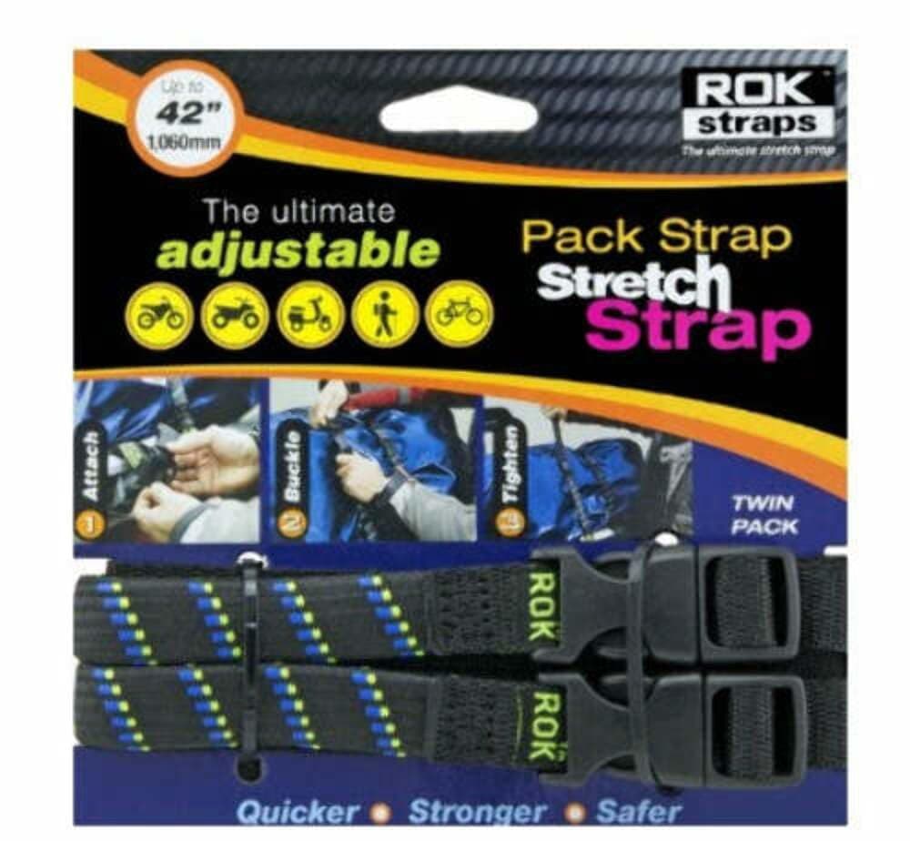 12'-42' Adjustable Pack Strap -2Pk MotoPLaid Black-Blue-Green
