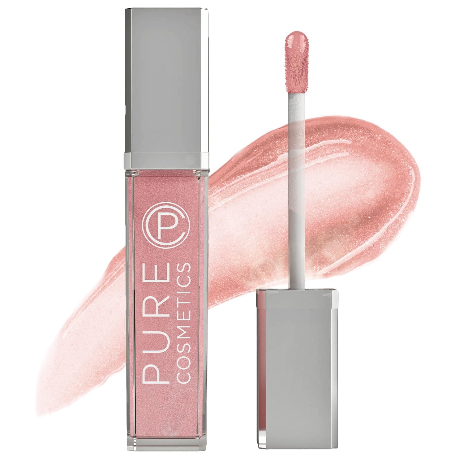 - Pure Illumination Light-Up Lip Gloss with LED-Lit Applicator Brush + Side Mirror, Non-Sticky, Moisturizing Hydrating Lip Glosses with Lanolin, Jojoba Oil, & Vitamin E, Oopsy Daisy