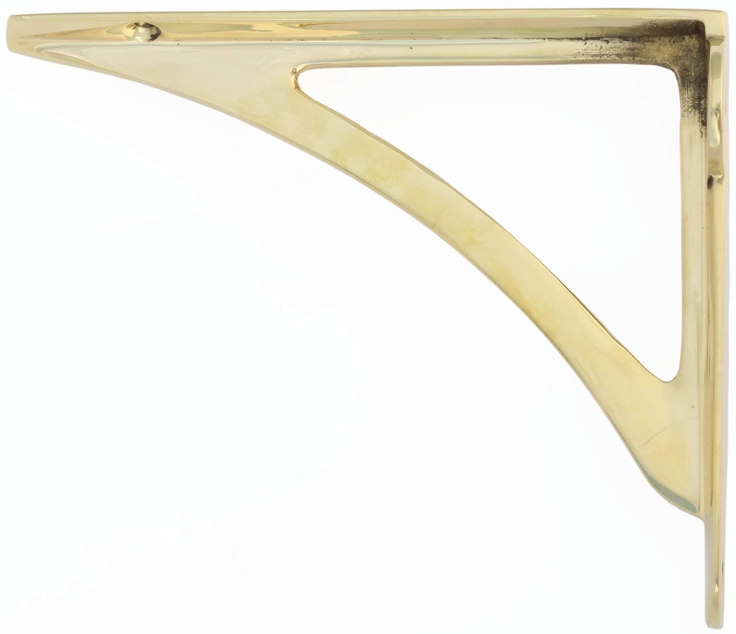 Castelion® Single Solid Brass Victorian Ironbridge Shelf Bracket – Mini Size 6" / 15cm