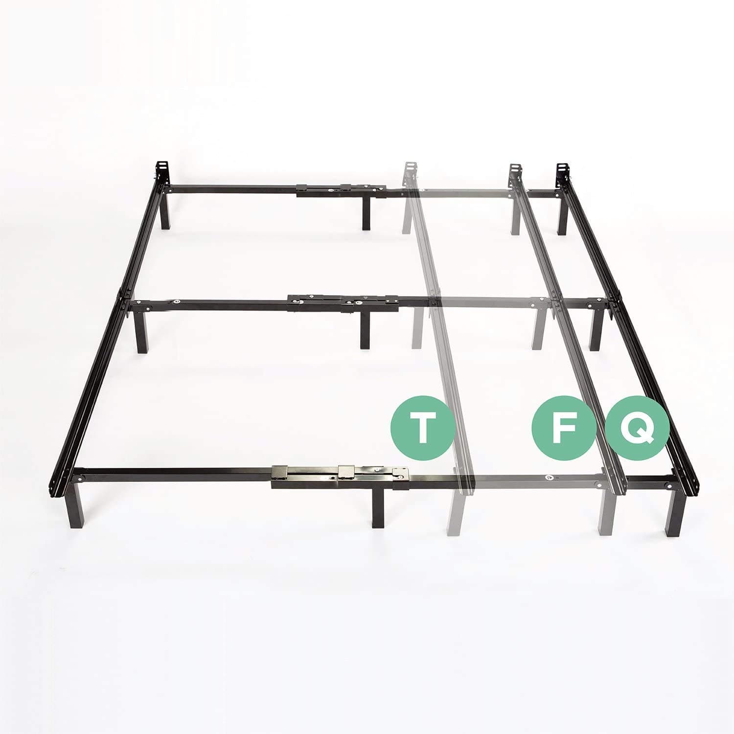 Zinus Michelle Compack Adjustable Bed Frame for Box Spring and Mattress - Double - Queen Size