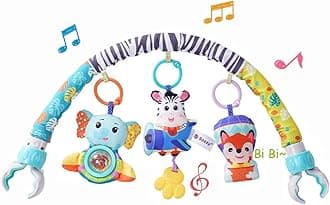 Pau1Hami1ton Baby Stroller Arch Toys, Car Seat Toys,Bouncer Toy Bar/Mobile for Bassinet,Adjustable Baby Hanging Toys Fit for Crib Bed,Stroller,Car Seat.S-19(Aircraft)