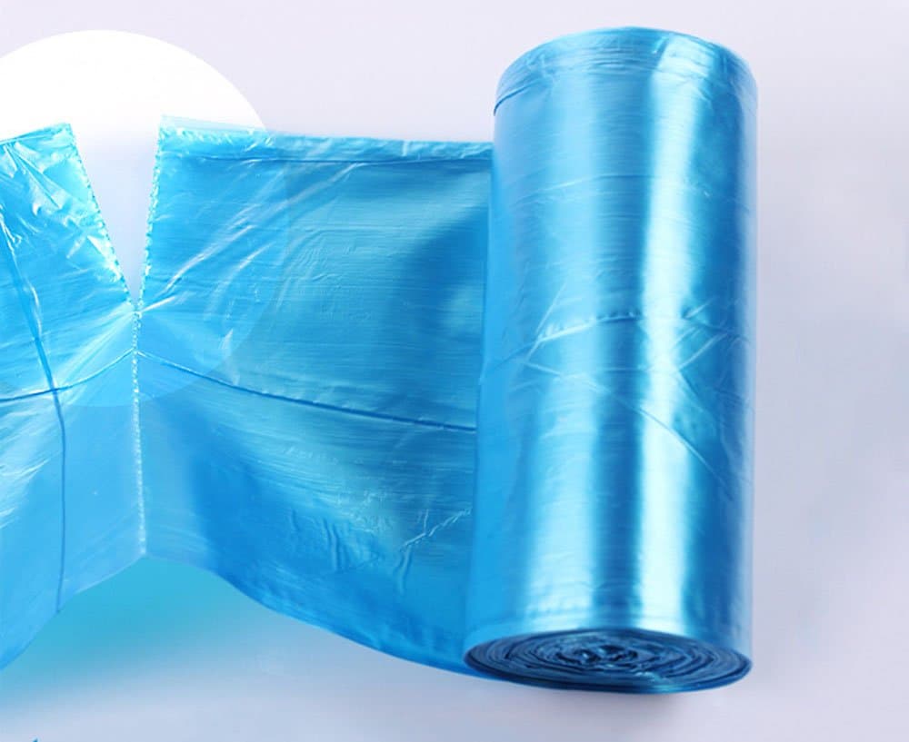 Office Kitchen Desk Mini Trash Can Small Plastic Garbage Can Food Waste Bin Pen Storage Recycle Box with Lid Bag Holder Organizer Purple Round Gathering Disposal Container Intake Cover Set (Blue)