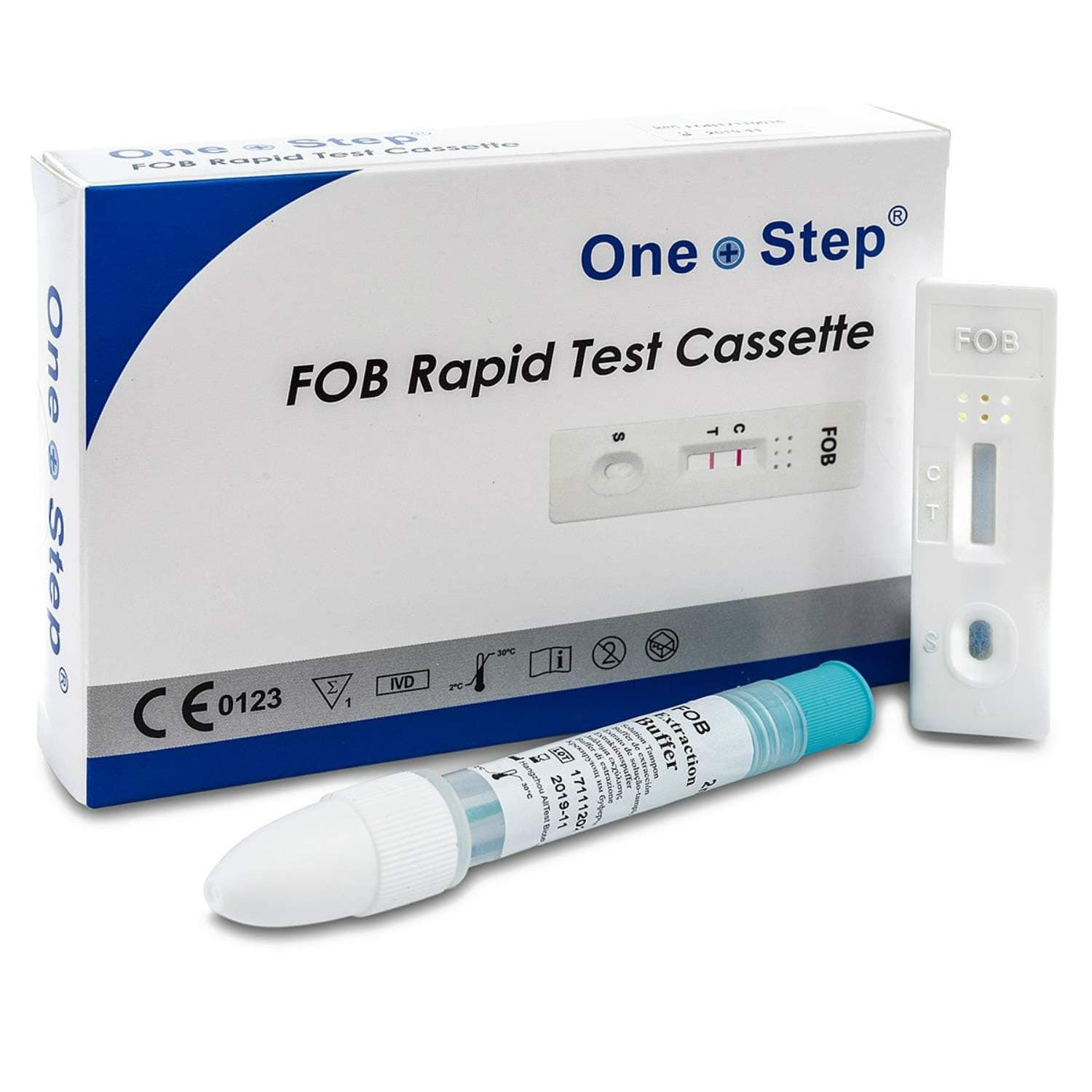 – One Step Bowel Test, 1 Test Pack, Colon Faecal Screening Test Kit, Occult Blood in Stools Home Testing, Potential Gastrointestinal Concerns, Home Bowel (FOB) Health Check
