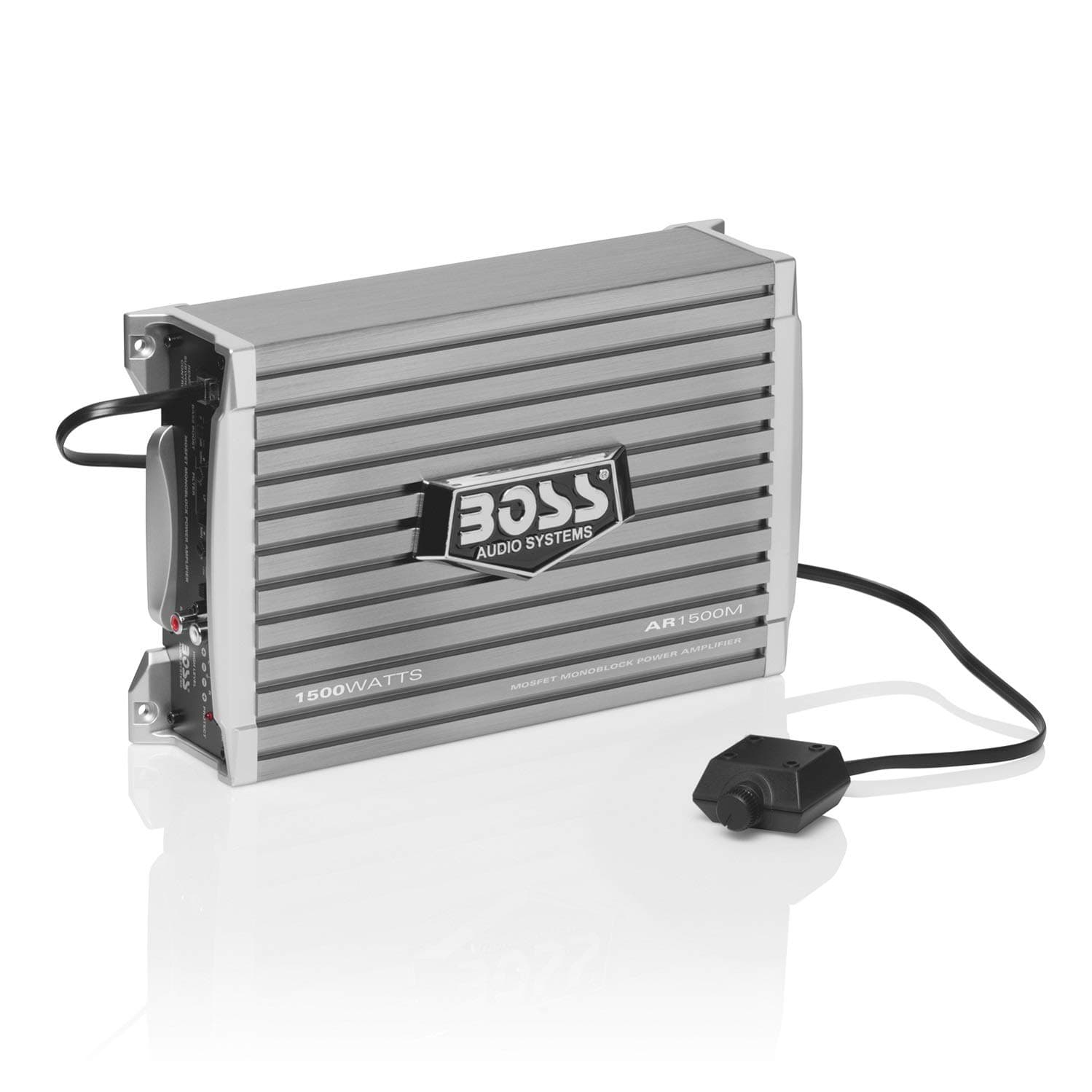 BOSS AUDIO AR1500M Armor 1500-Watt Monoblock, Class A/B 2-8 Ohm Stable Monoblock Amplifier with Remote Subwoofer Level Control