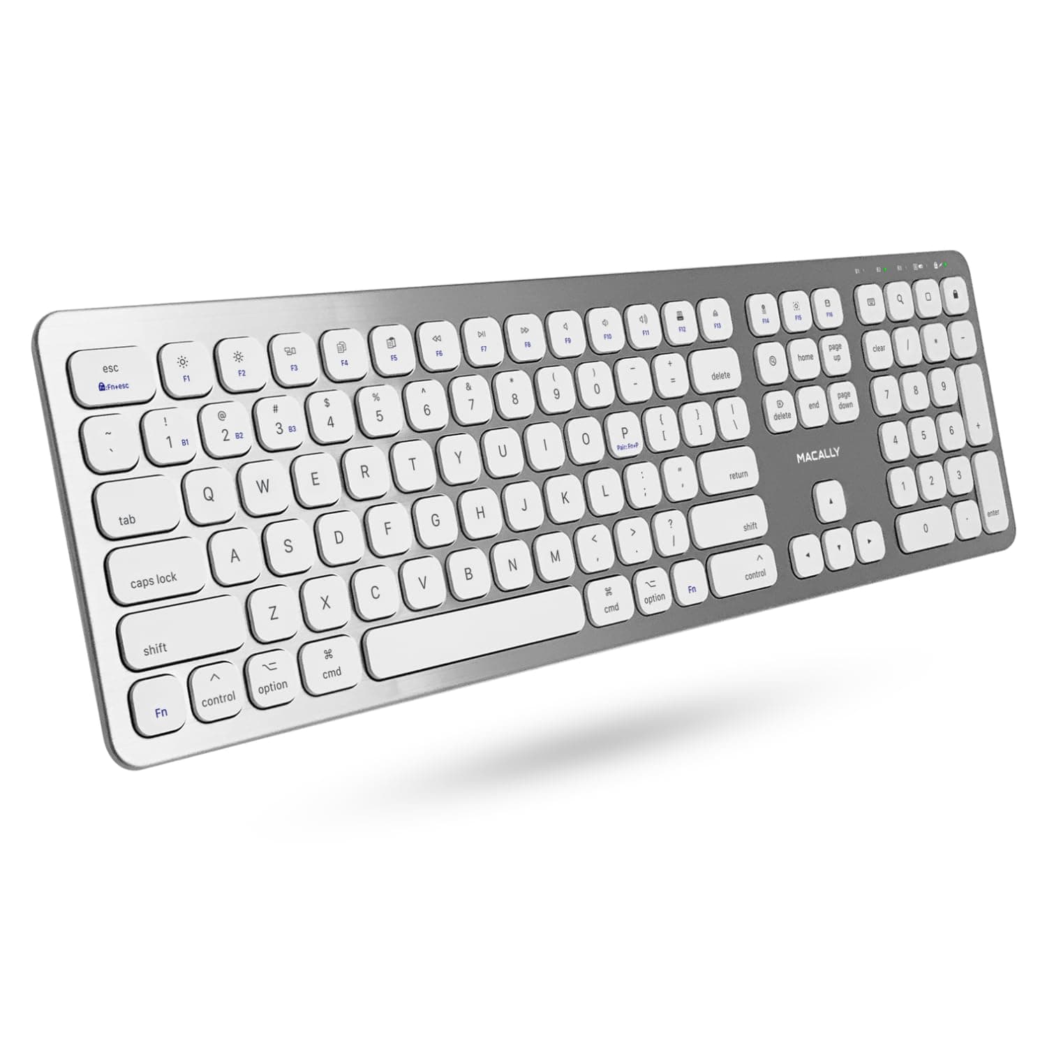 Premium Bluetooth Keyboard for Mac - Compatible Apple Keyboard with Numeric Keypad - Multi Device Wireless for MacBook Pro/Air, Mac mini Pro, iMac, Laptop