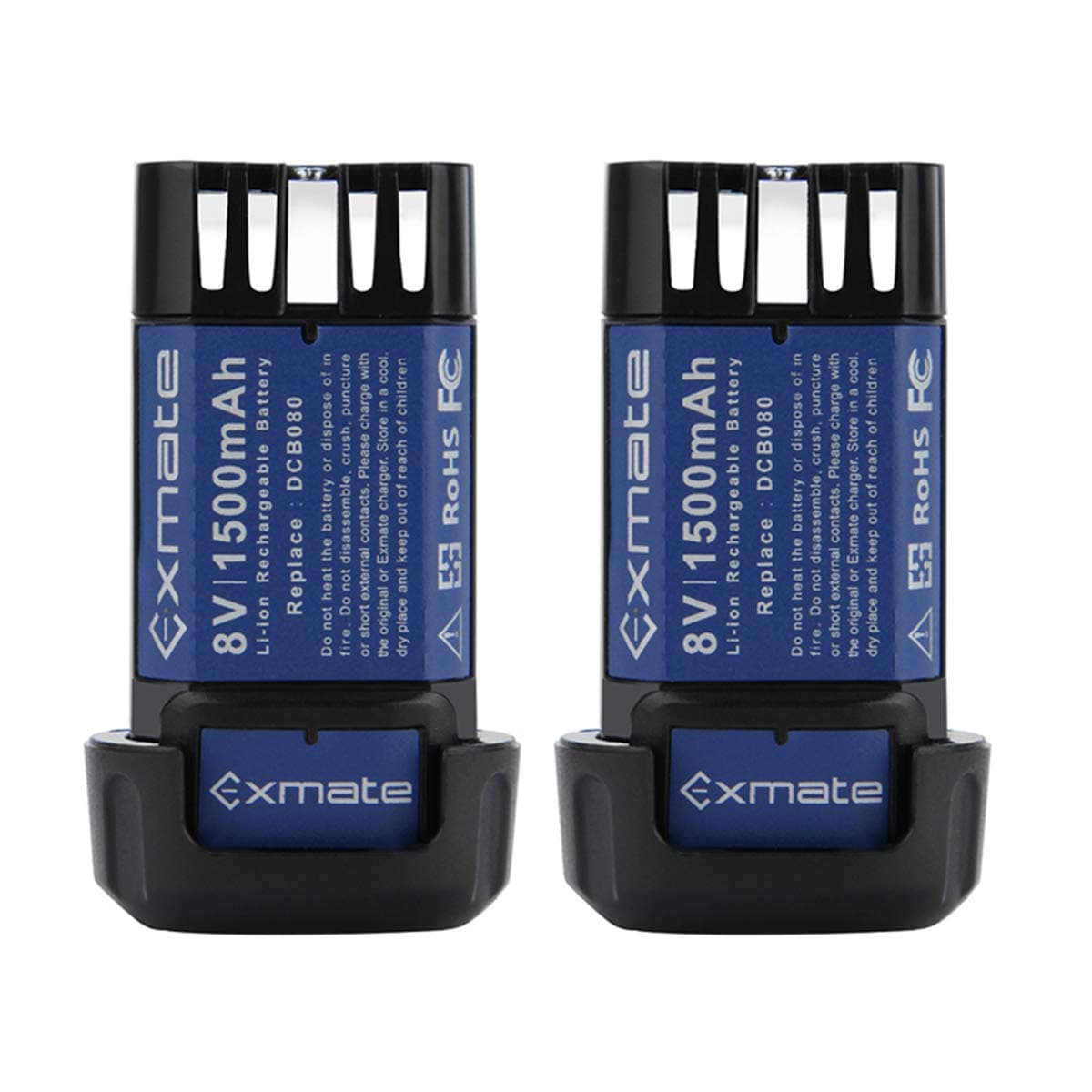 2Pack 1500mAh 8V Max Battery Compatible with Dewalt DCB080 DCF680N1 DCF682 DCB095 DW4390 DCF680N2 DCF680G2 DCL023 DCF680