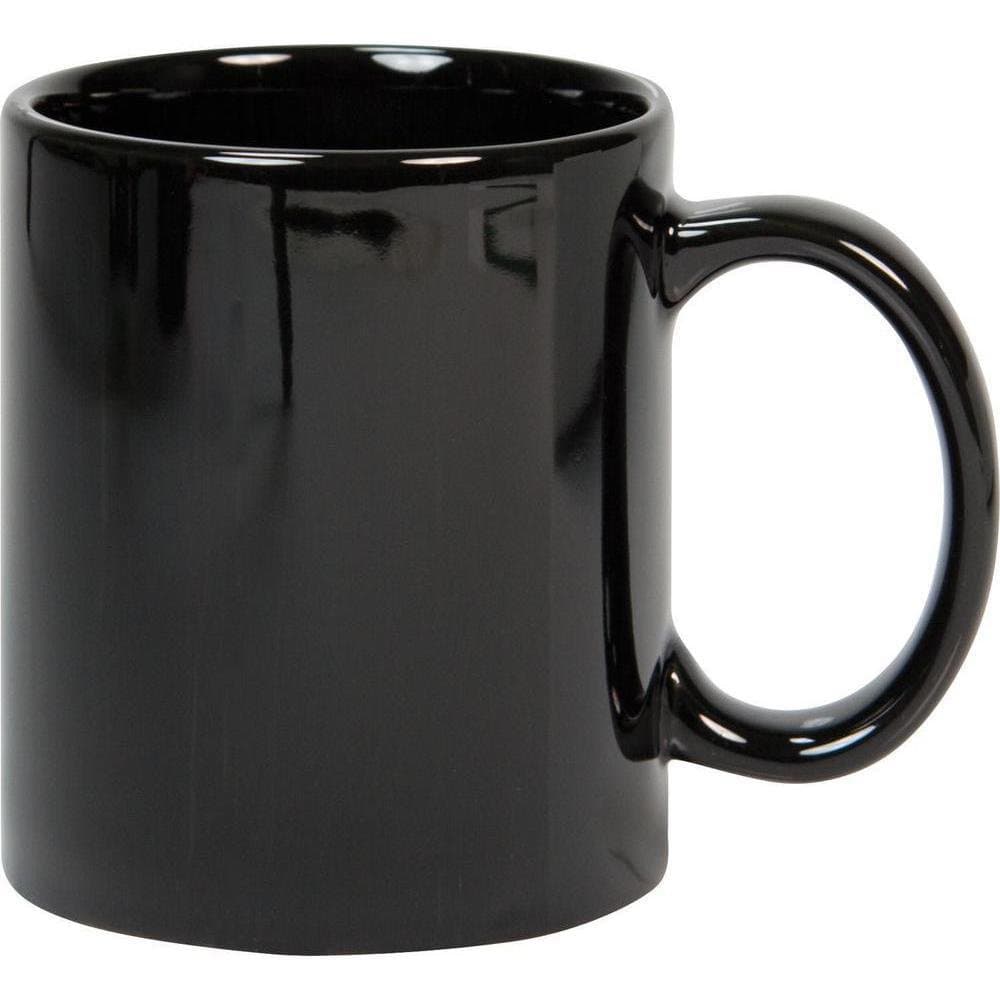 Ceramic Glossy Black Coffee/Tea Mug | Ideal for Gift (325 Ml)