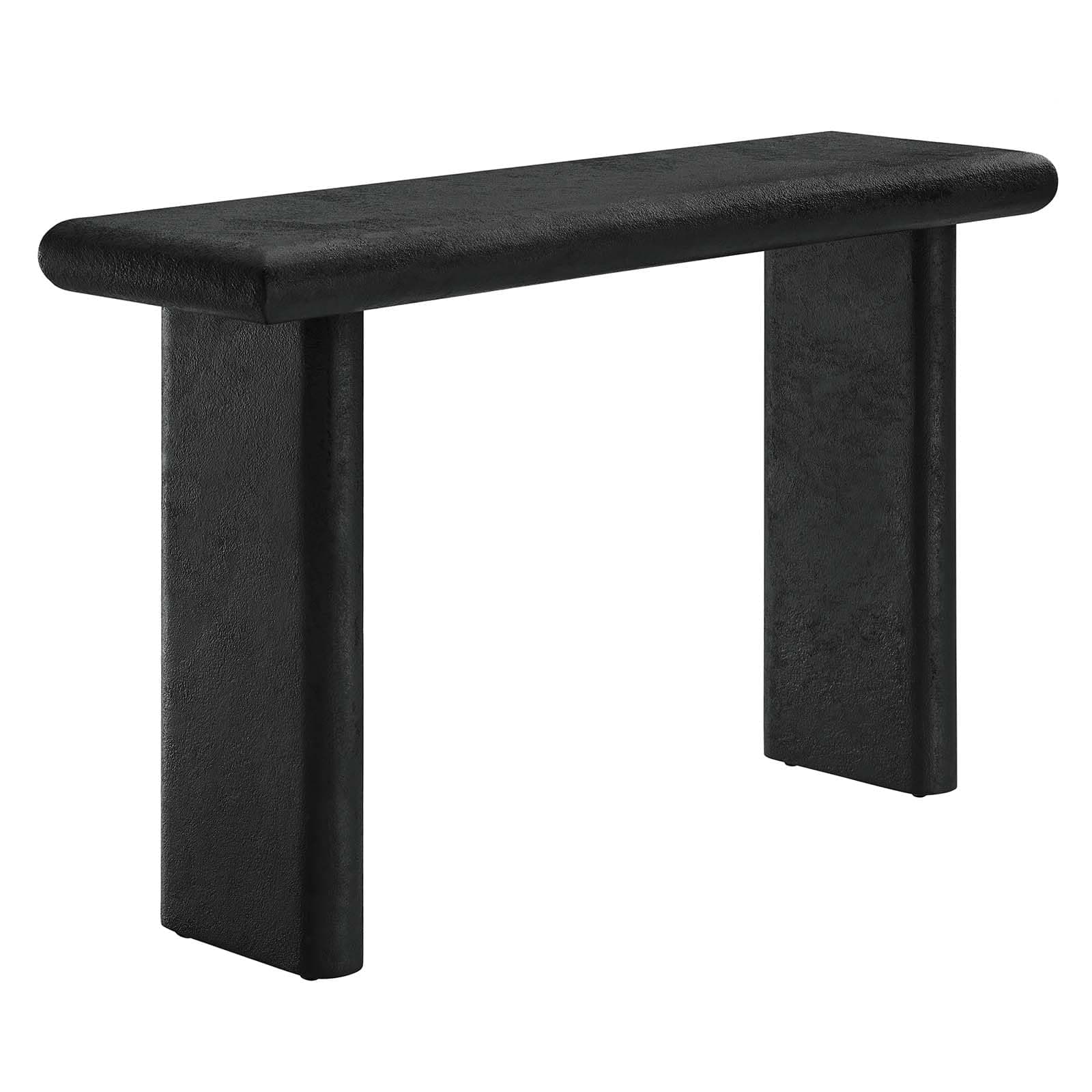 ModwayEEI-6577-BLK Relic Concrete Textured Console Table, Black