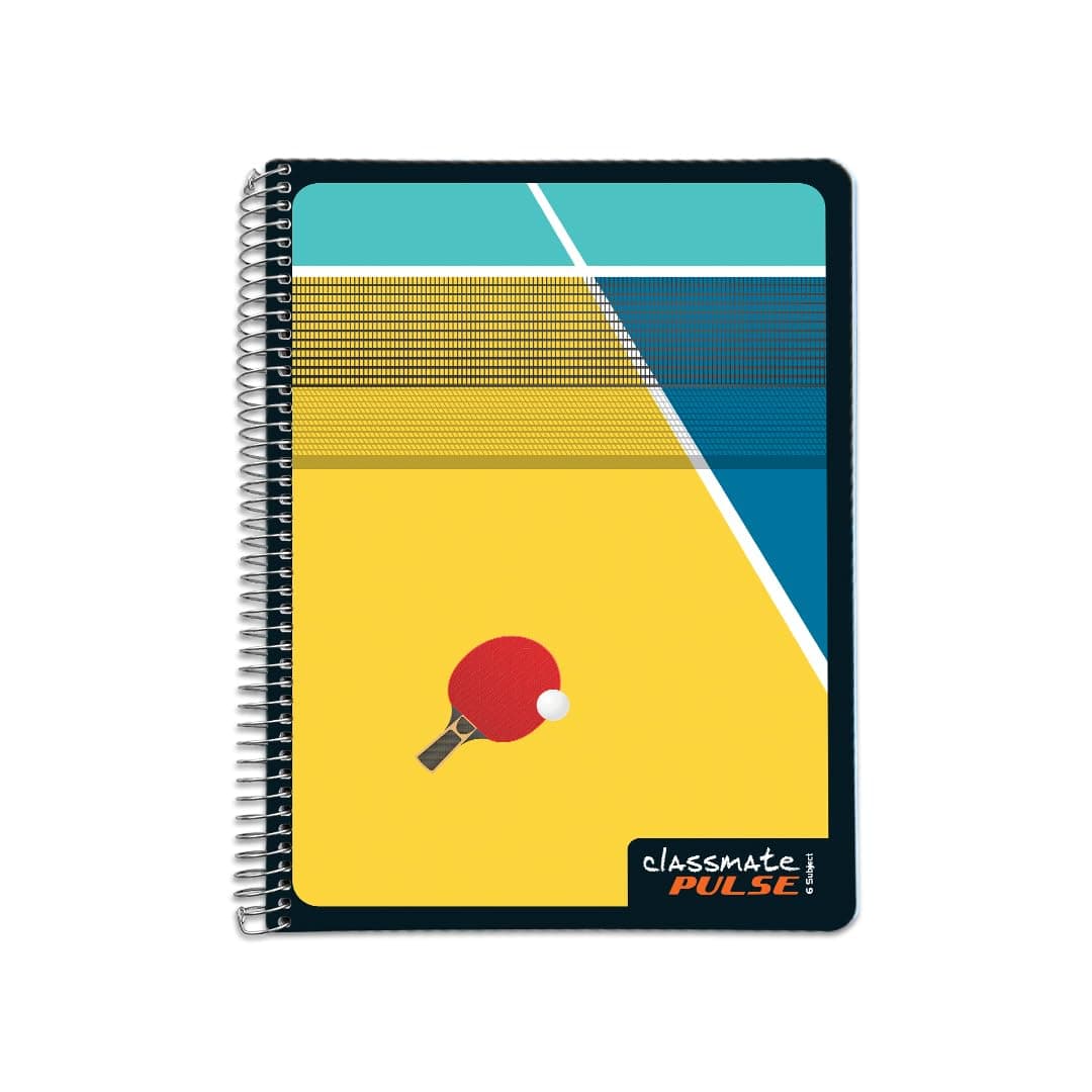 - Classmate Pulse 6 Subject Spiral Notebook - Pack of 1 | Single Line | 500 Pages | A4-29.7cm x 21.0cm | Attractive Cover Designs | Soft Cover | Ideal for College Students and Professionals