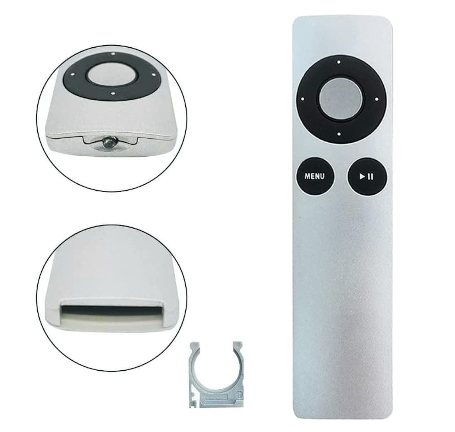 Replacement Apple TV Remote Control for APPLE TV MC377LL/A 1st 2nd 3rd 4th Generation, A1294 A1218/MA711 A1378/MC572 A1427/MD199 A1625/MGY52/MLNC2 A1842/MQD22/MP7P2 Apple TV MC377LL/A MM4T2AM/A