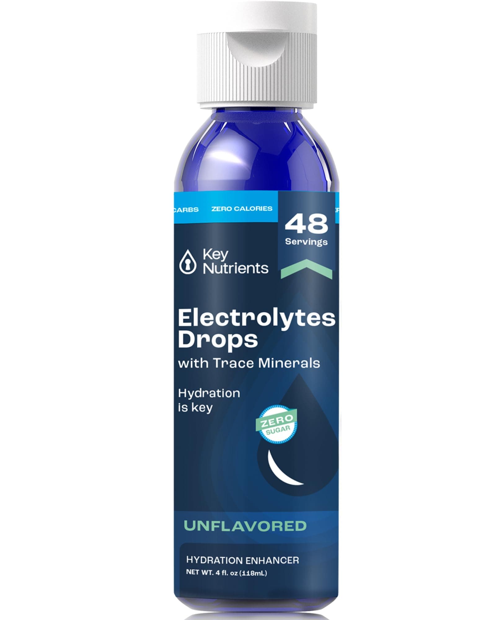 KEY NUTRIENTS Trace Minerals, Liquid Electrolytes, Rapid Hydration & Muscle Recovery, 4 Oz - 72 Trace Mineral Drops, Unflavored Electrolytes For Water Drinking, Sodium For After Ent