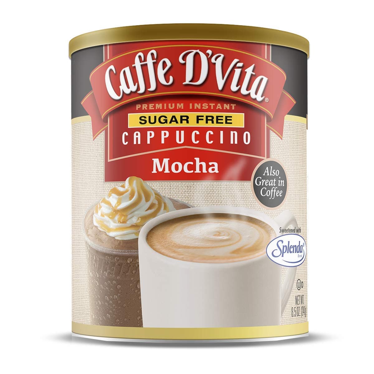 Caffe D'vita Sugar Free Mocha Cappuccino, 8.5 Oz