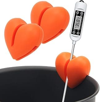 Windspeed Thermometer Pot Clip Holder(No Thermometer Include), 2Pcs Candy Thermometer Pot Clip Holder for Digital Thermometer Holder for Candle Soap Jam Candy Milk Chocolate Cooking