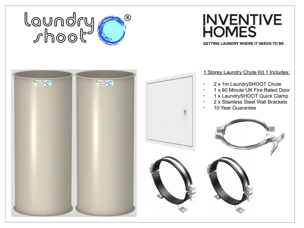 LaundrySHOOT - 2 Storey House Laundry Chute Kit 1