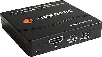 J-Tech Digital HDMI Splitter 4K 60Hz 1X2 Multi-Resolution Output (MRO) by HDMI 2.0 Splitter Supports Downscale HDR HDR10 / Dolby Vision 4K@60Hz 4:4:4 HDCP2.3 2.2 (JTECH-4KSP2)