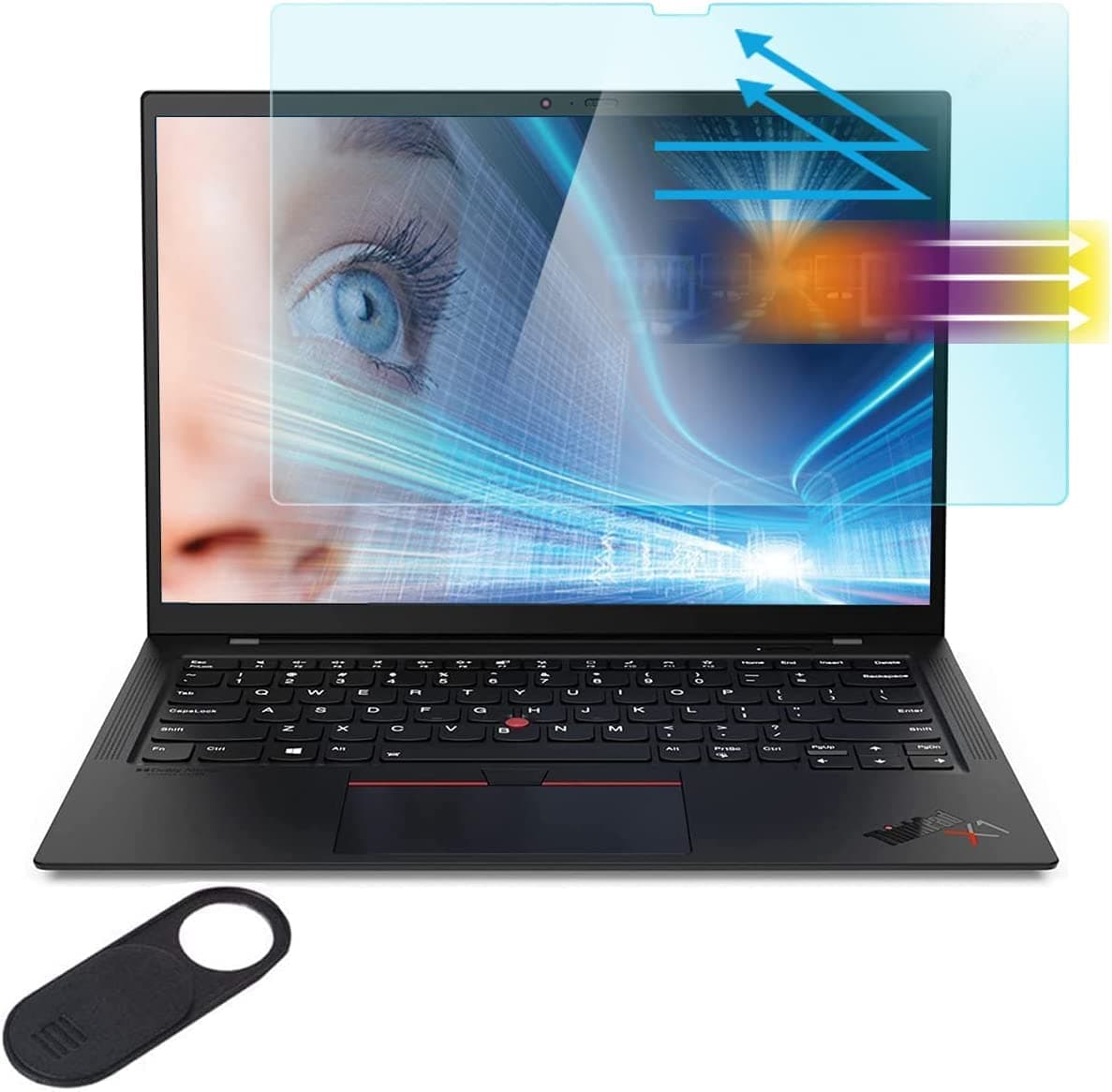 Screen Protector for Lenovo ThinkPad X1 Carbon Gen 13/Gen 12/Gen 11/Gen 10/Gen 9 14", ThinkPad X9 Gen 1 14 Inch Laptop (Not fit X1 Carbon Gen 1-8), Anti Blue Light Glare UV Filter Eye Protection