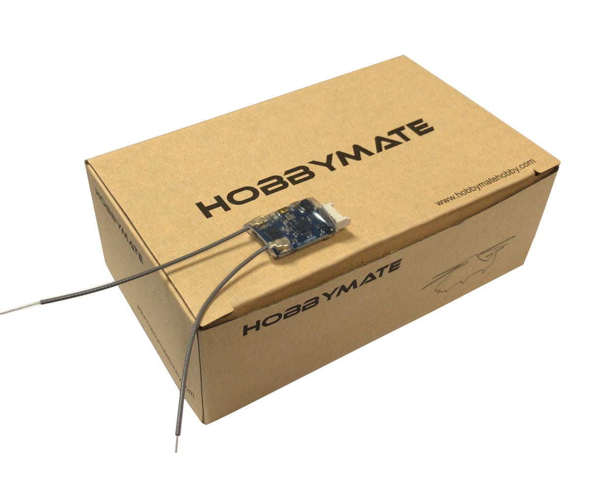 HOBBYMATE FPV Drone Receiver Compatible Frsky Transmitter D8 D16 Mode, Jumper Transmitter, Support Lua Script, RSSI, Telemetry w/S.Port