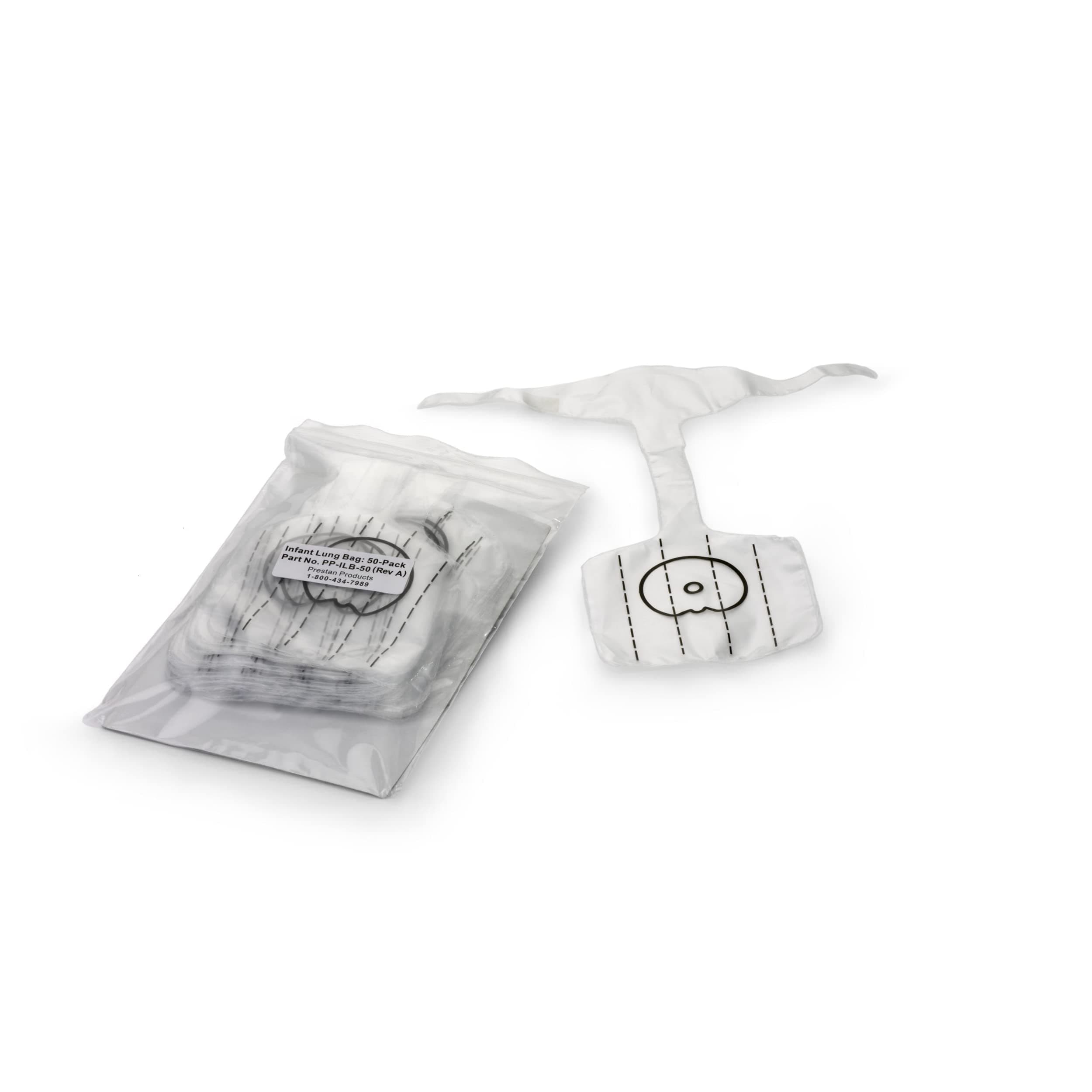 PP-ILB-50 Professional Infant Face-Shield Lung-Bag (Pack of 50)