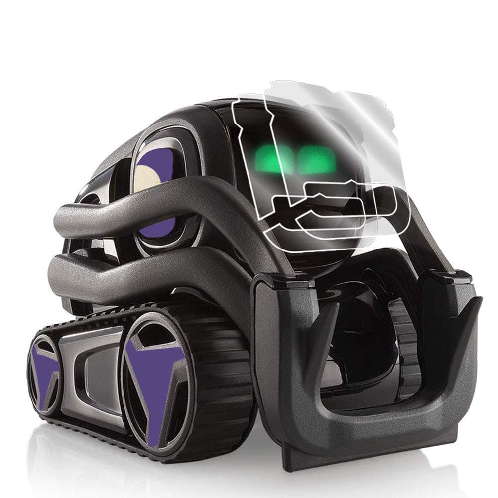 for Vector Robot Face Screen Guard Decoration KIT Protector from Unexpected Attacks of Kids and Pets.Include Wheels&Body Set 7 Units Decals+2 Units Screen Protector (Lavender)