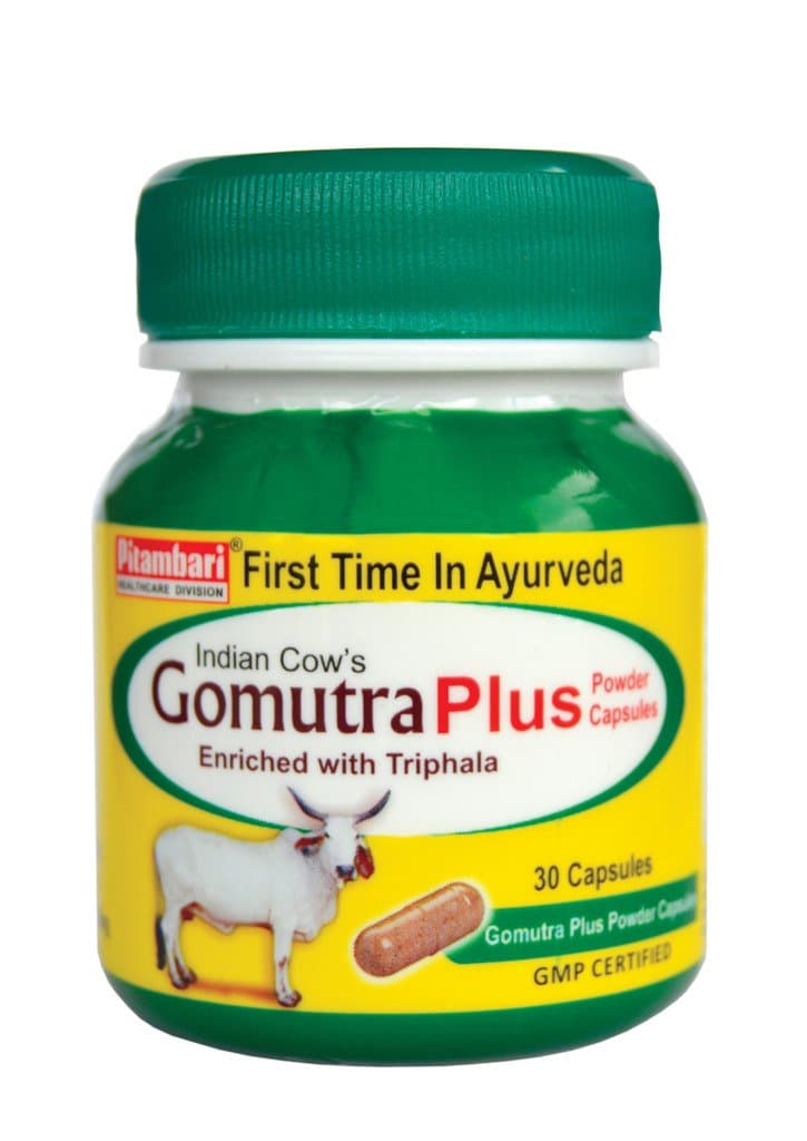 Indian Cow's Gomutra Plus Powder 30 Capsules - (4)