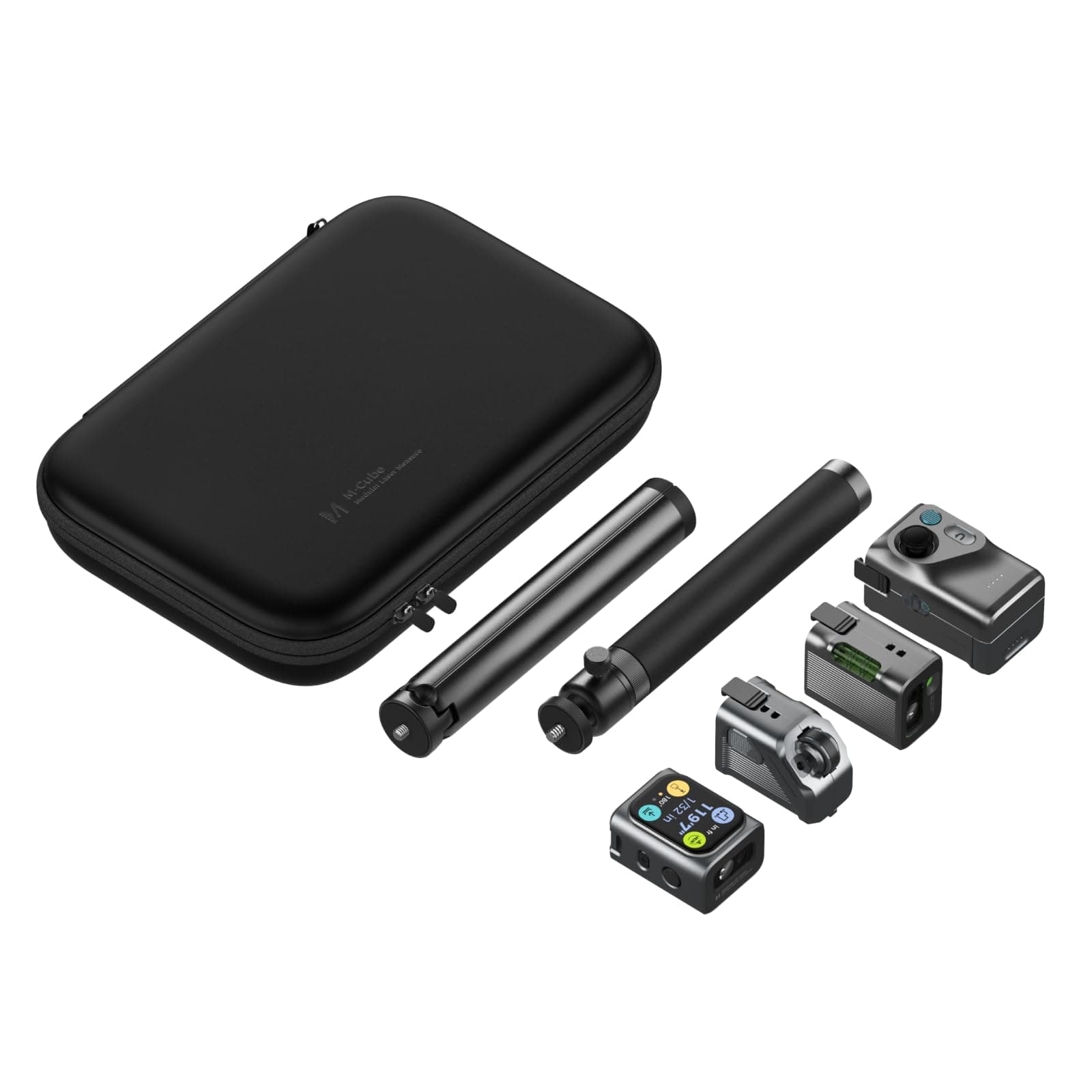 HOZO M-Cube Modular Laser Measuring Tool,Include 00 Laser Measure,01 Smart Planner Adaptor,03 Bilateral Laser+ Adaptor,05 Laser Scale Roller Adaptor