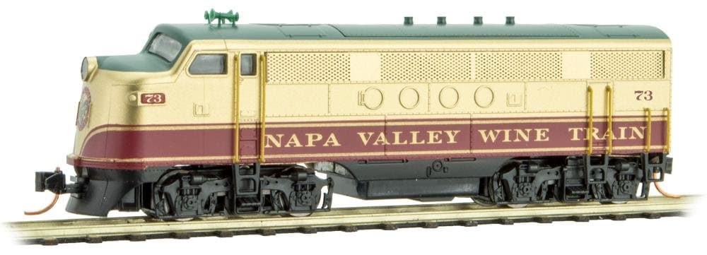EMD FT-A - Standard DC - NAPA Valley Wine Train #73 (Gold, Maroon, Green)
