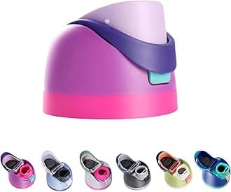 Replacement Lid for Owala Freesip, One Button Top Replacement, Leakproof BPA-Free Freesip Lid Sport Water Bottle Cap Replacement Compatible with Purple Owala 24oz 32oz 40oz 16oz (Purple)