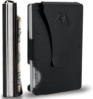 Mountain Voyage Men's Minimalist Brown Aluminium Slim Wallet With RFID Blocking