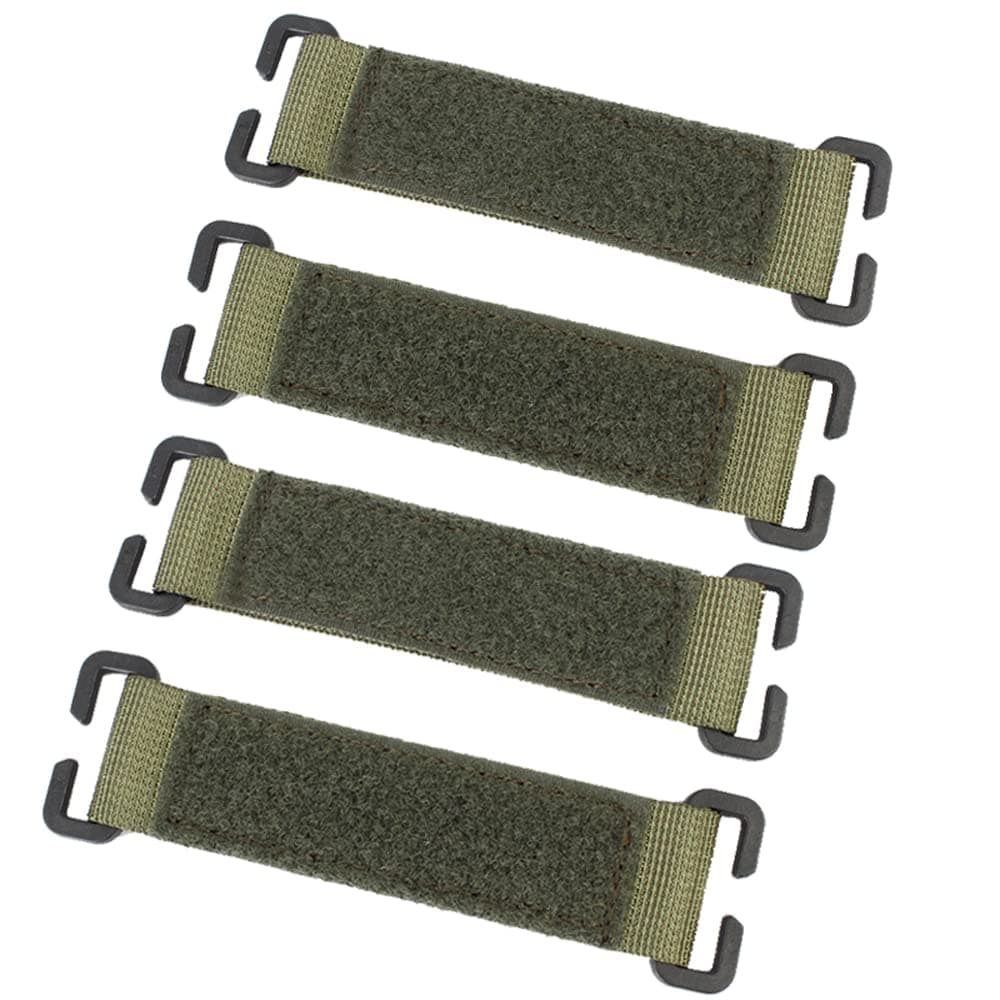 Tactical Patches Molle Attachment, Molle Strips for Attaching ID Patches (3-inch) - 4-Count (Army Green)