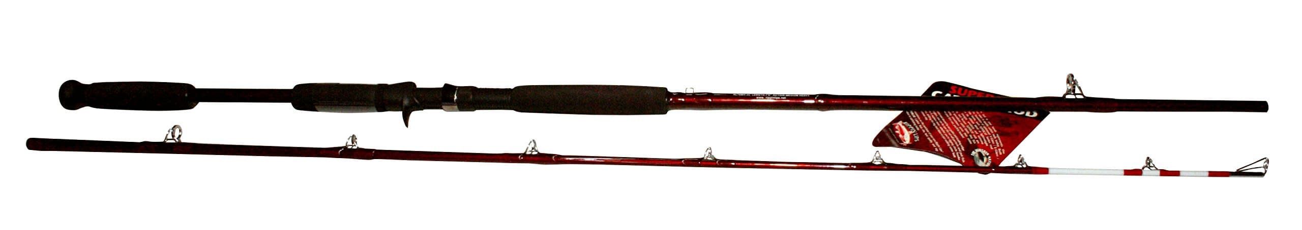 Rippin Lips Supercat Rod 7'6" Medium Heavy 2Piece Casting Rod, Red