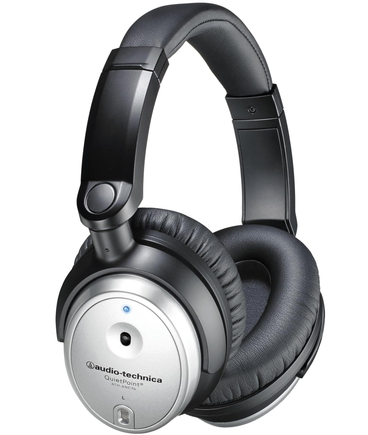 Audio-Technica ATH-ANC7B QuietPoint Active Noise-Cancelling Closed-Back Headphones Adjustable ATH-ANC7B SVIS - Black