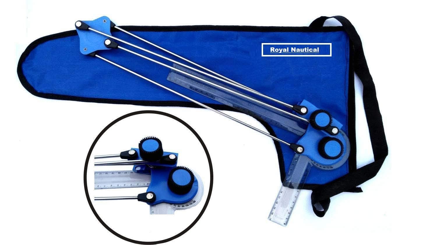 Engineering Mini Drafter For Drawing Architect,Drawing Instrument, Ideal For Drawing Technical, Engineering Tool (Free Protective Cover) (Blue)