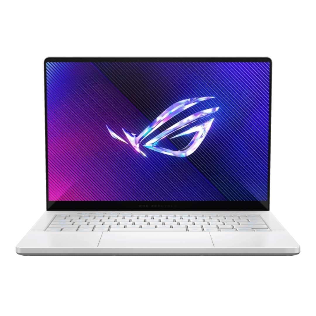 HIDevolution [2024] ASUS ROG Zephyrus G14 GA403UV [White] 14" 3K OLED 120Hz, 4.0 GHz Ryzen 9 8945HS, RTX 4060, 16 GB LPDDR5X RAM, 2 TB PCIe SSD, Windows 11 Home
