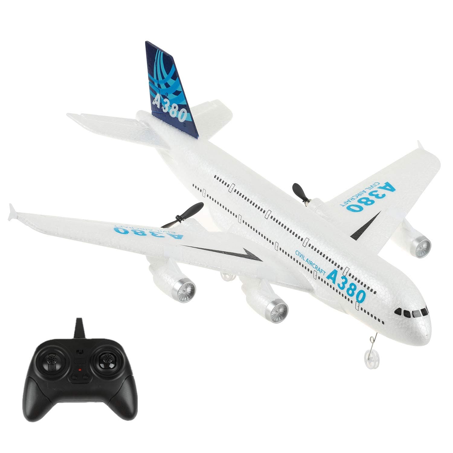 Remote Control Airplane - Plane Ready to Fly, 2.4Ghz 2 Channel Aircraft Built in 3-Axis Gyroscope, Durable EPP Styrofoam Remote Control Plane for Kids Boys Girls Beginner