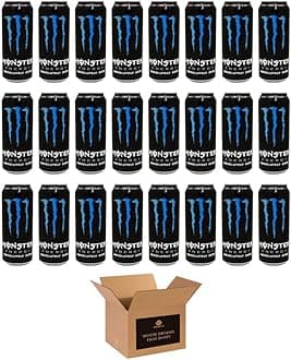 Monster Energy Drink Flavours | Juiced, Zero Sugar, Ultra, Monarch, Fiesta Mango, Strawberry Dreams, VR46, Punch | High Caffeine Sports Energy Drink | 500ml (Pack 24, Absolutely Zero)
