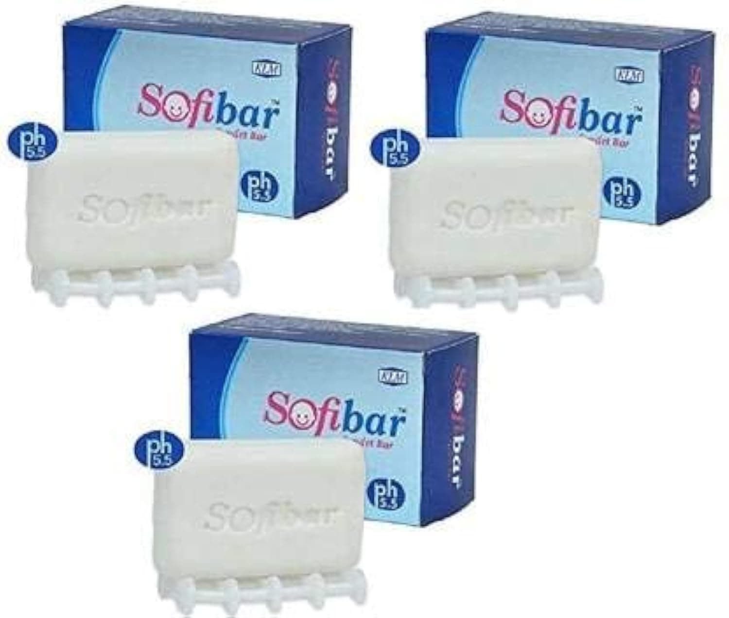 Sofibar Syndet Bar Soap, Almond, 3 Count