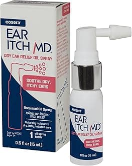eosera® Ear Itch MD® - Ear Drops for Itchy Ears | Dry Ear Relief | Soothing Spray | Moisturizing Formula | Allergies, Eczema, Dermatitis, Psoriasis, Perimenopause, Menopause, Hearing Aids