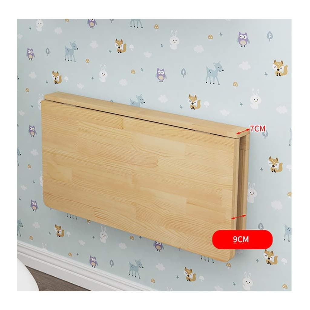 Square Folding Table, Wall Mounted Table Fold Down, Folding Wooden Table, Stable Sturdy Construction, Drop Leaf Tables for Small Spaces (Size : 40cm×70cm)