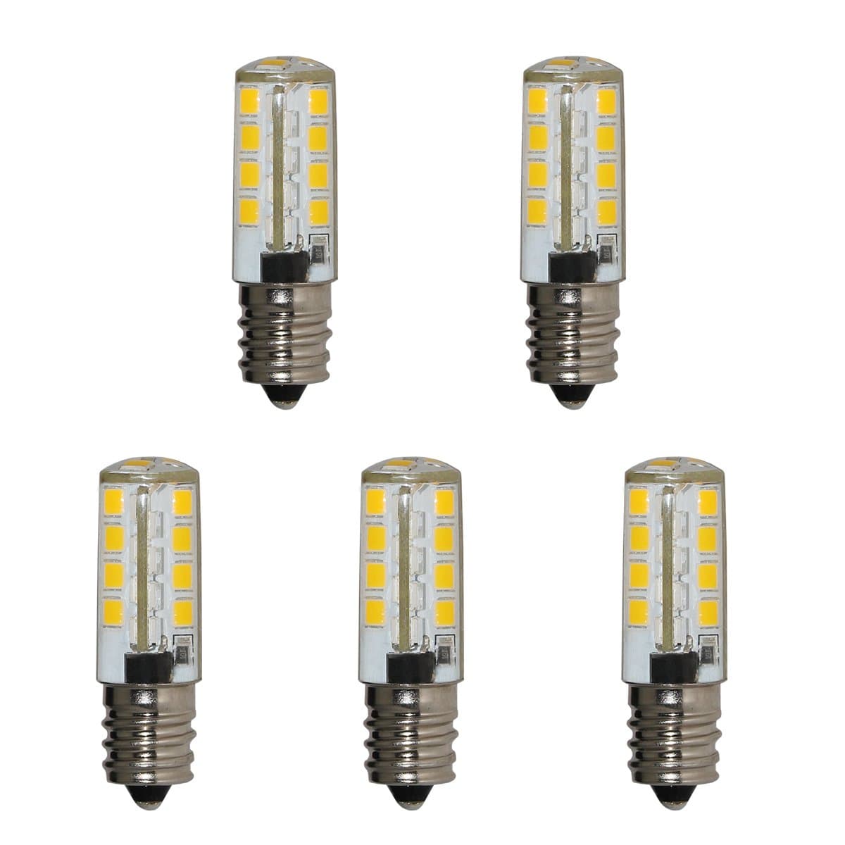 AWL E12 LED Bulbs Light 15W Halogen Bulbs Equivalent SMD2835 AC220V Warm White 3000K 130LM Pack of 5 [Energy Class A++]