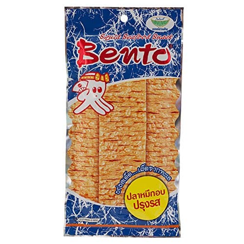 Bento Squid Seafood Snack Original Paste Flavor Wt 24 G (0.85 Oz) X 2 Bags
