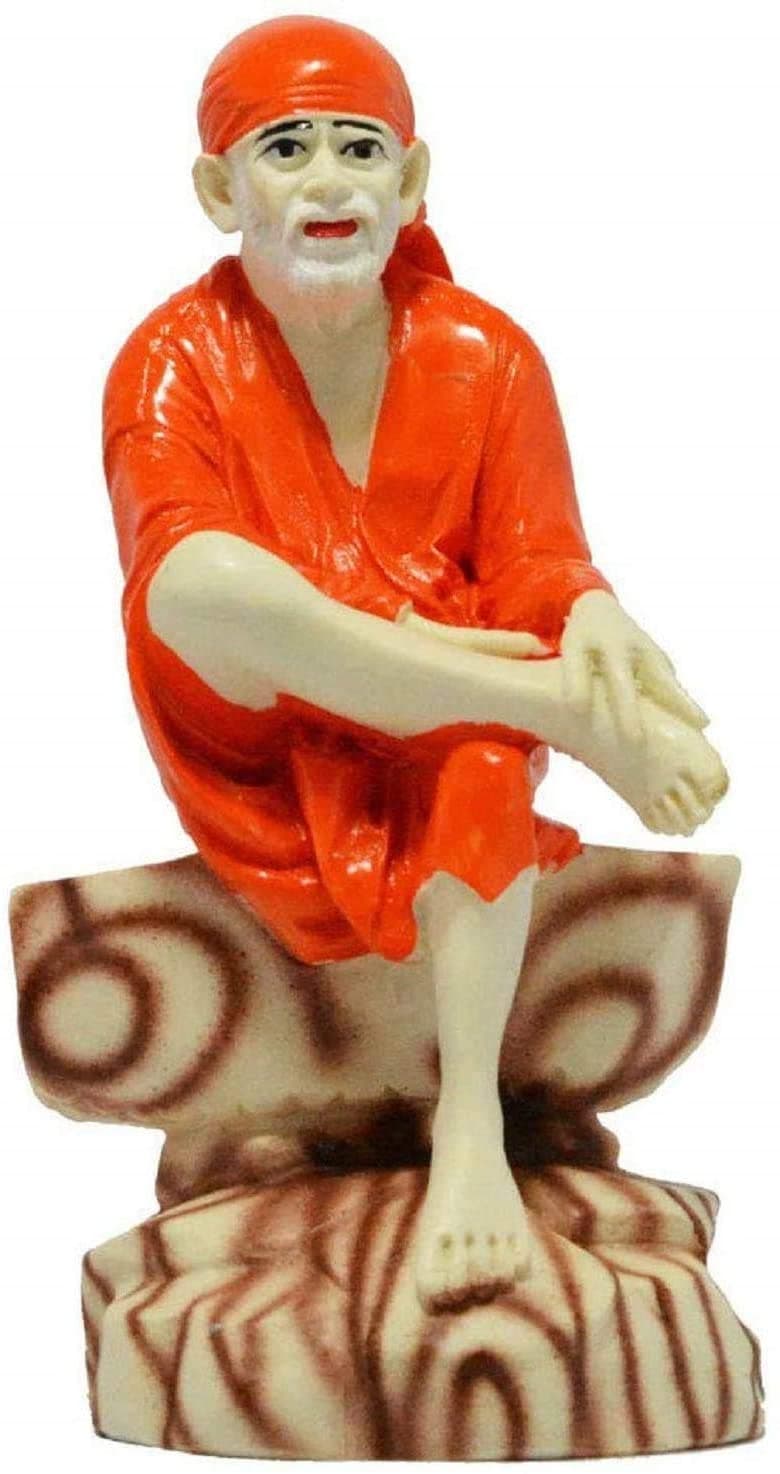 Sai Baba Mini Statue, Mini Sai Baba for Home/Car Decor