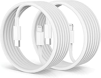 Type C to Lightning Cable 2 Pack 1m, Fast Charge Cord Wire Lead USB C Fast Charging Compatible with iPhone 14/14 Plus/14 Pro/14 Pro Max/13/13 Pro/12/12 Pro/11/XR/XS/X/8/8 Plus/I Pad/Air Pods, White
