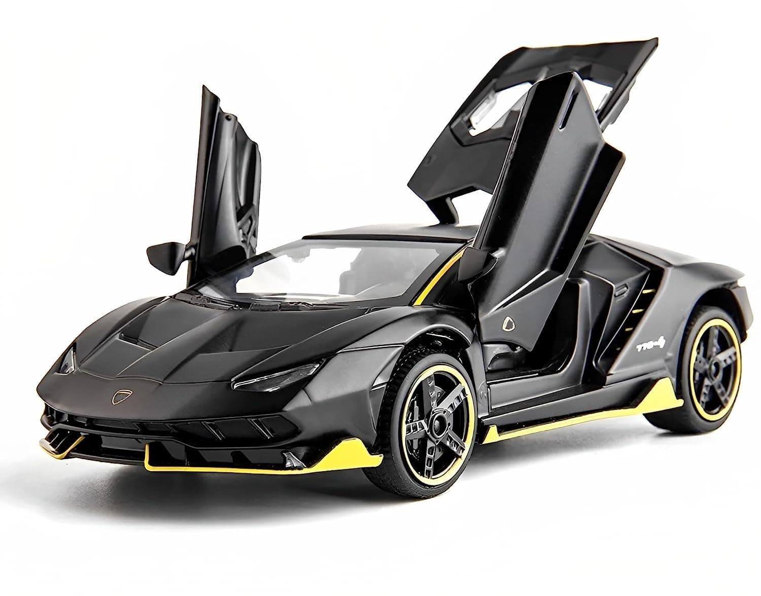 Kiddie Galaxia Die-cast Metal Lamborghini Toy Model Car Pull Back Super car with Openable Doors with Sound and Light for Birthdays Gift Party Decorations Great for Kids Boys Girls and Adults.