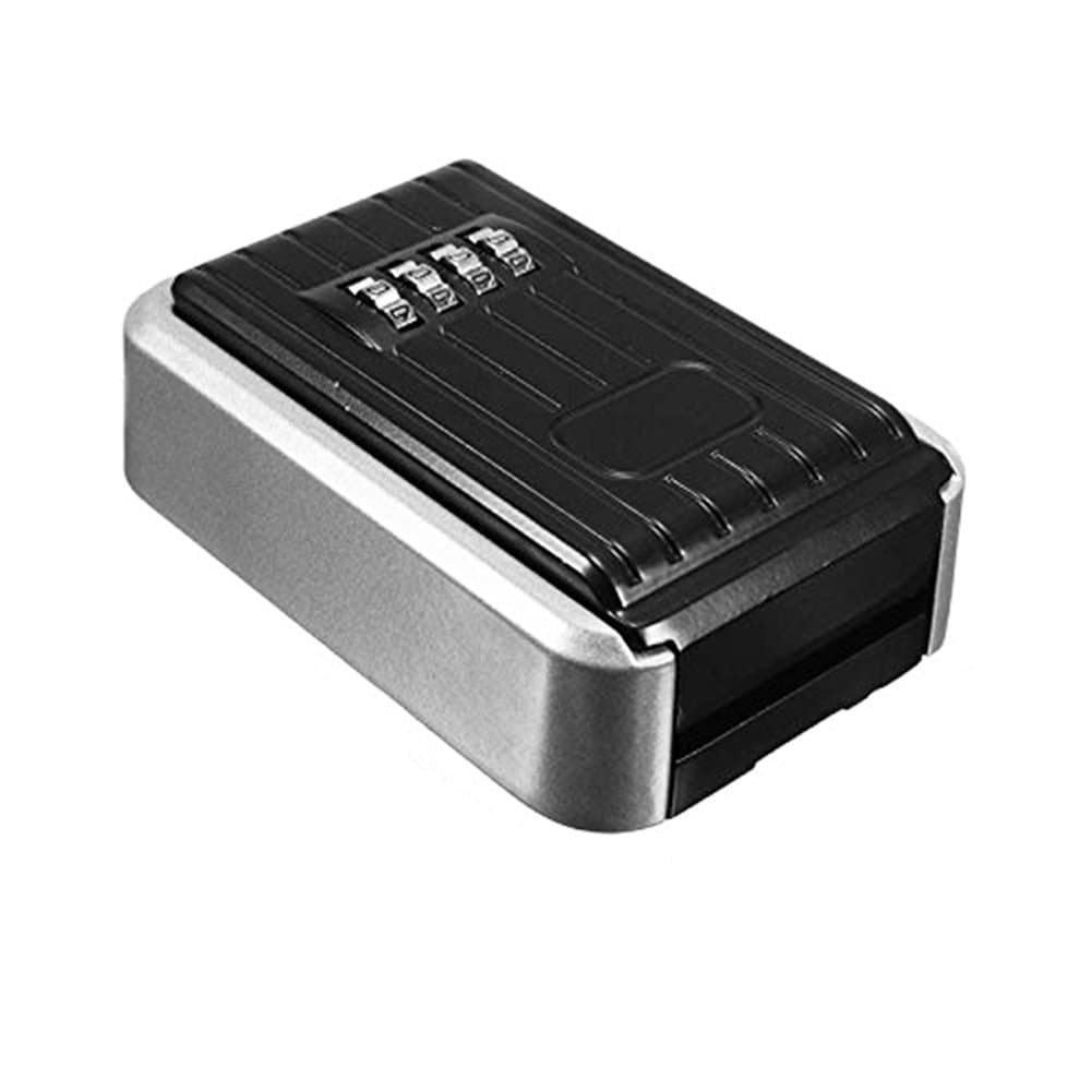 Key Lock Box Safe Wall Mounted 4 Digit Combination Lock Box Storage Lock Box Security Key Holder/Code Storage Case/Cipher Lock Box
