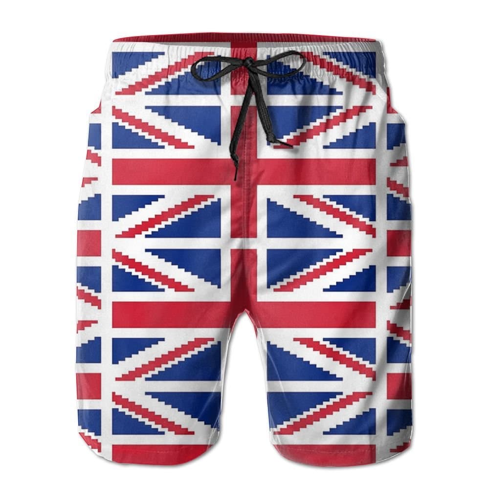 8 Bit Union Pixel Jack Big Boys Elastic Waist Quick Dry Swim Trunks Home Board Shorts Boardshorts
